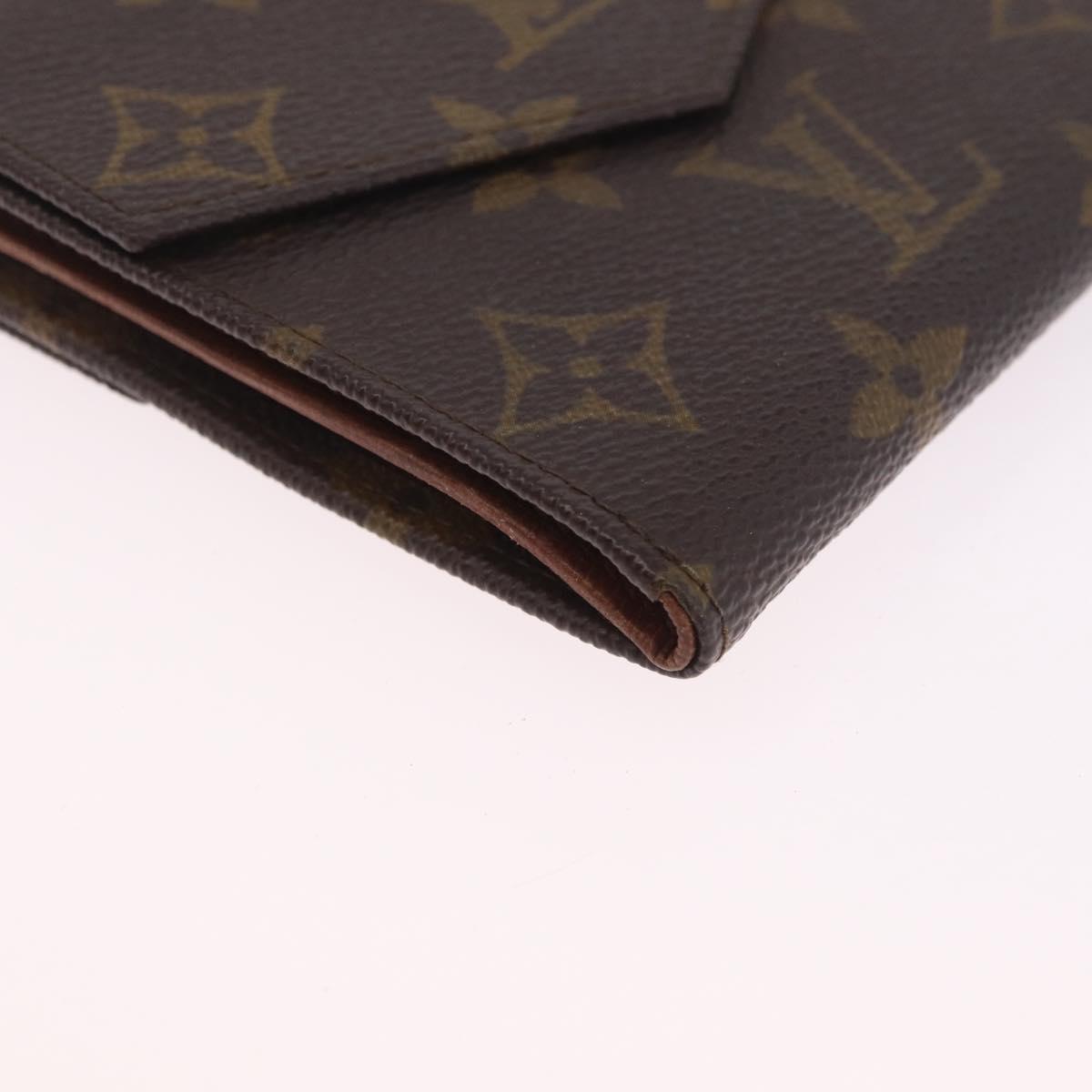 LOUIS VUITTON Monogram Porte Monnaie Bier Cartes Crdit Wallet M61660 Auth 210962