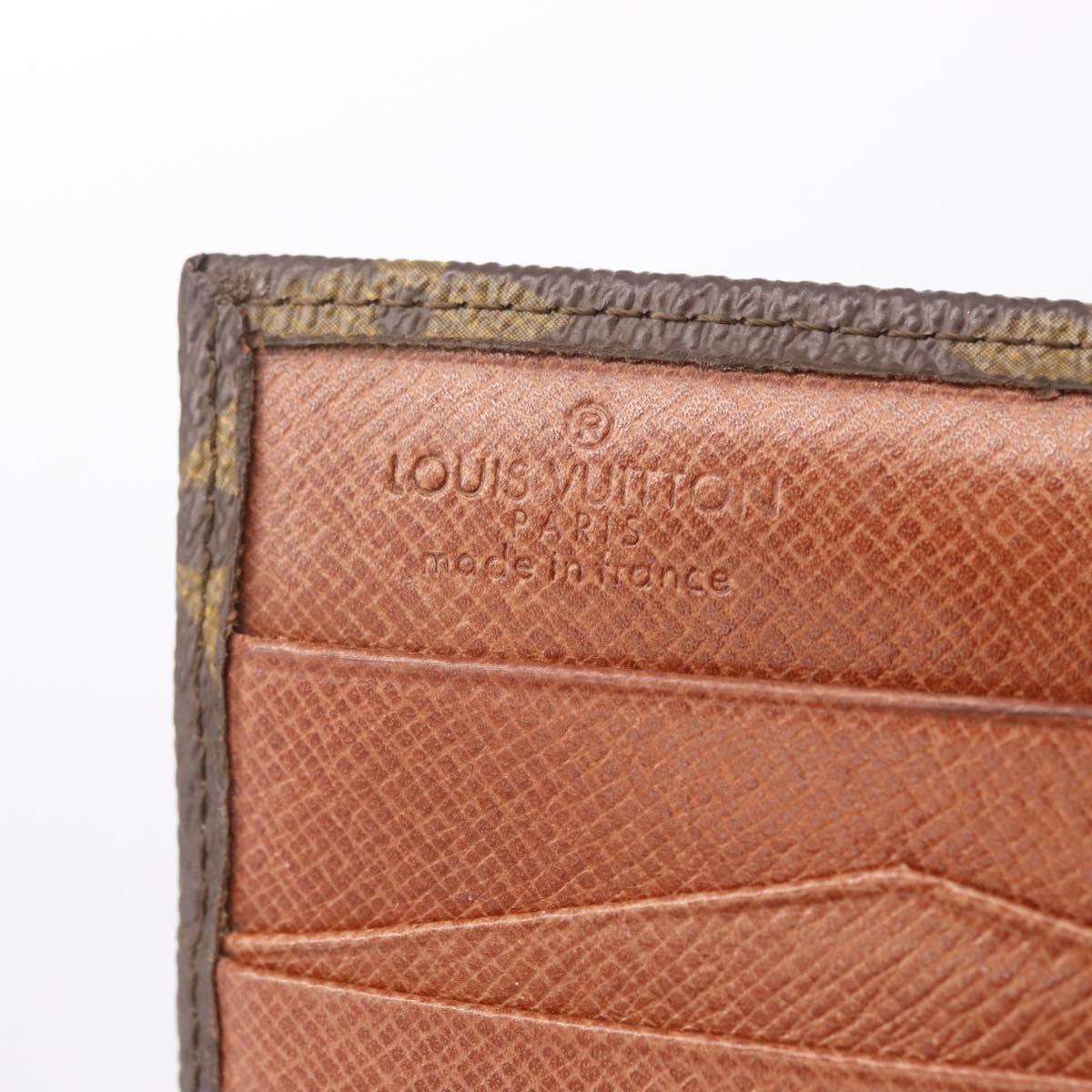 LOUIS VUITTON Monogram Porte Monnaie Bier Cartes Crdit Wallet M61660 Auth 210962