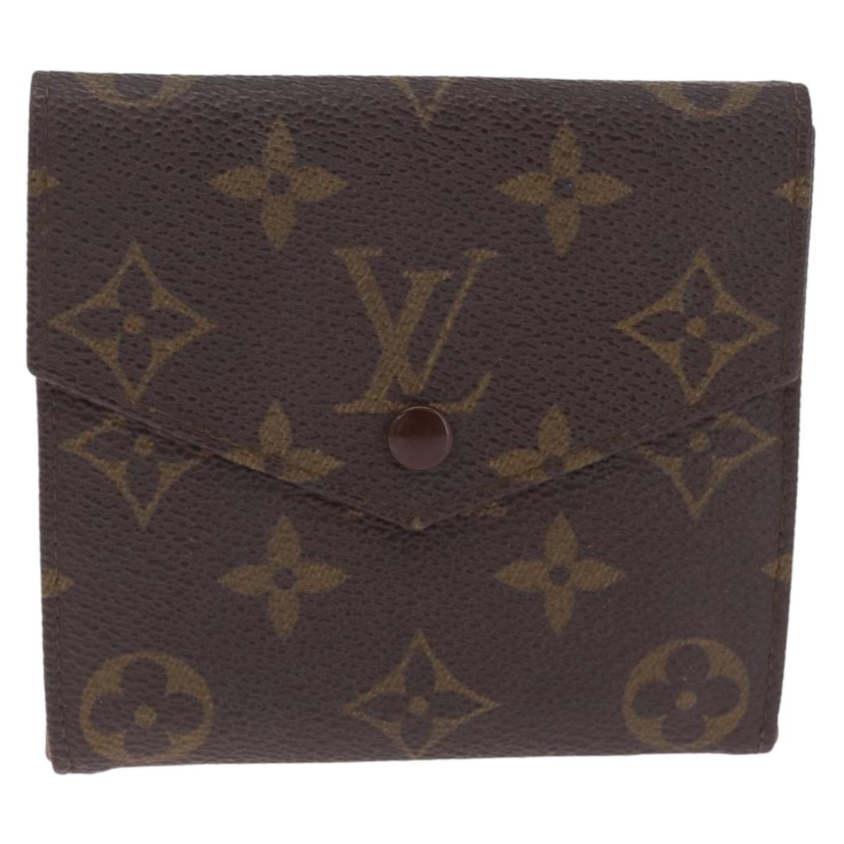 LOUIS VUITTON Monogram Porte Monnaie Bier Cartes Crdit Wallet M61660 Auth 210962