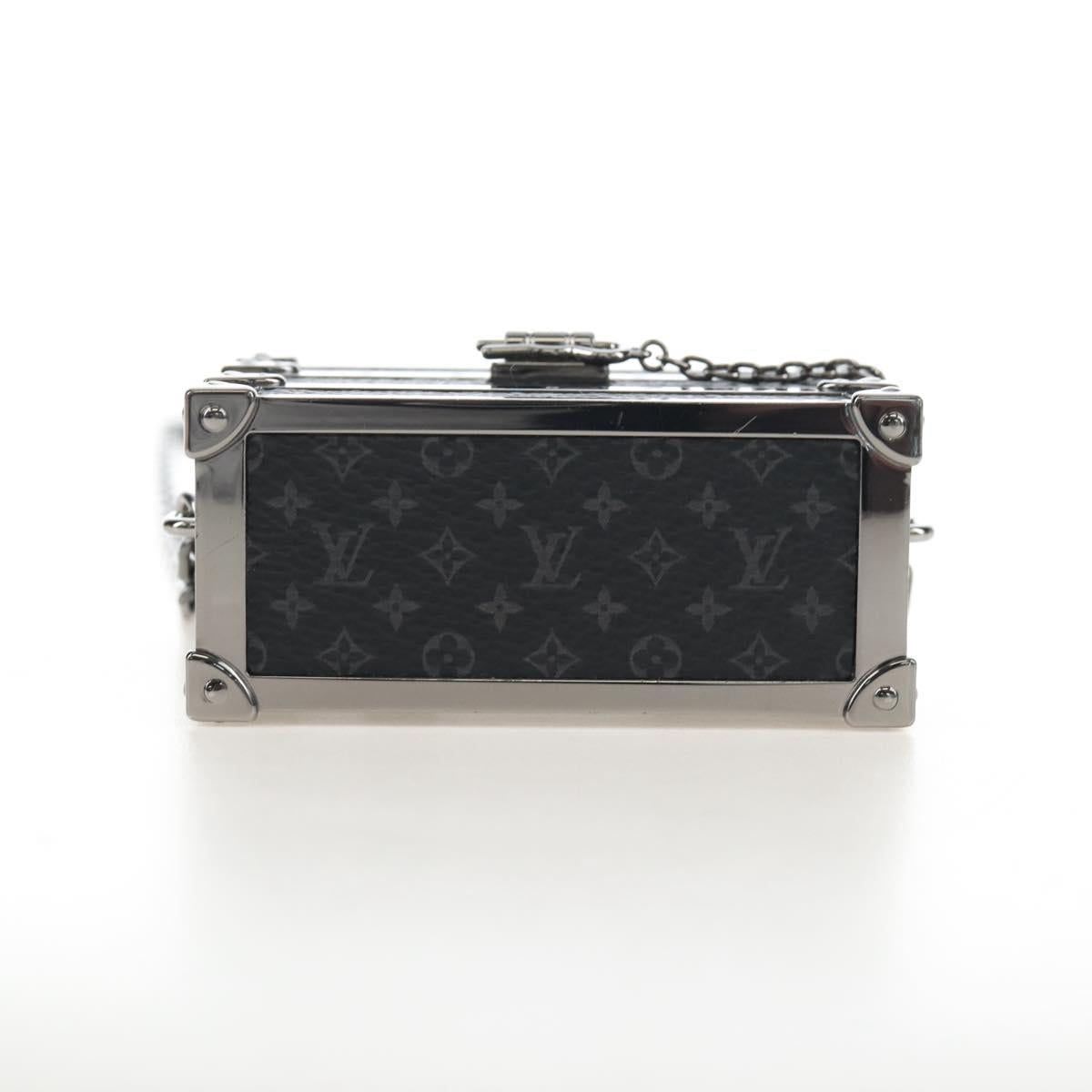 LOUIS VUITTON Monogram Eclipse AirPods Pro Trunk Box Case M77167 Auth 210969SAM