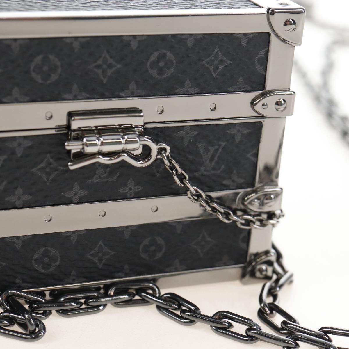 LOUIS VUITTON Monogram Eclipse AirPods Pro Trunk Box Case M77167 Auth 210969SAM