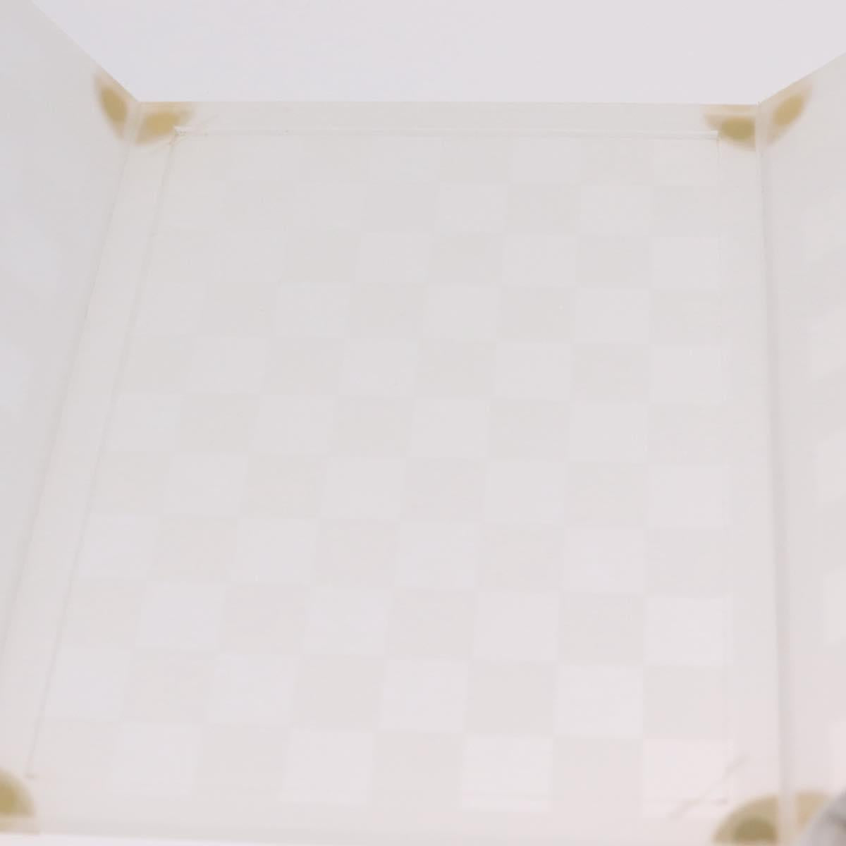 LOUIS VUITTON Damier Trunk Photo Frame plastic Clear LV Auth 210975