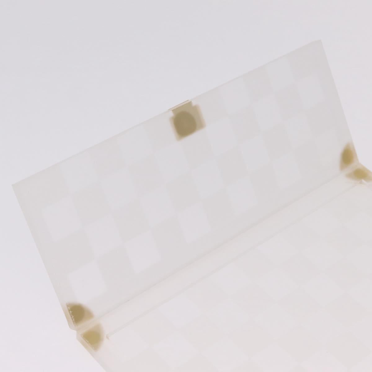 LOUIS VUITTON Damier Trunk Photo Frame plastic Clear LV Auth 210975