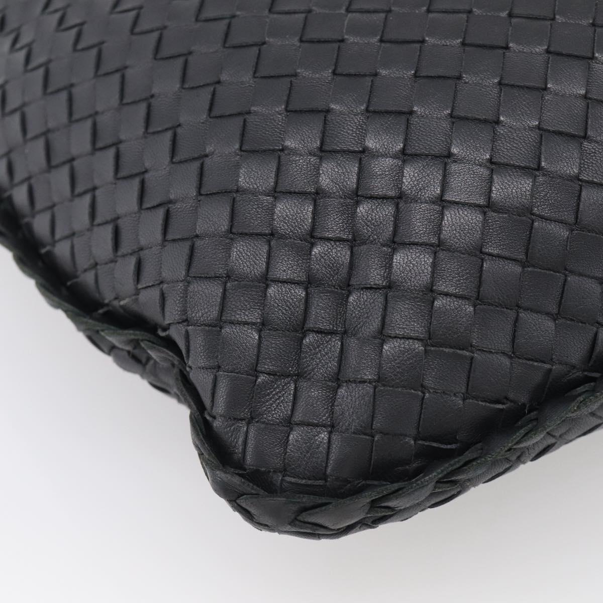 Bottega Veneta Hobo INTRECCIATO Bag Leather Black Gold 115653 Auth 210988V