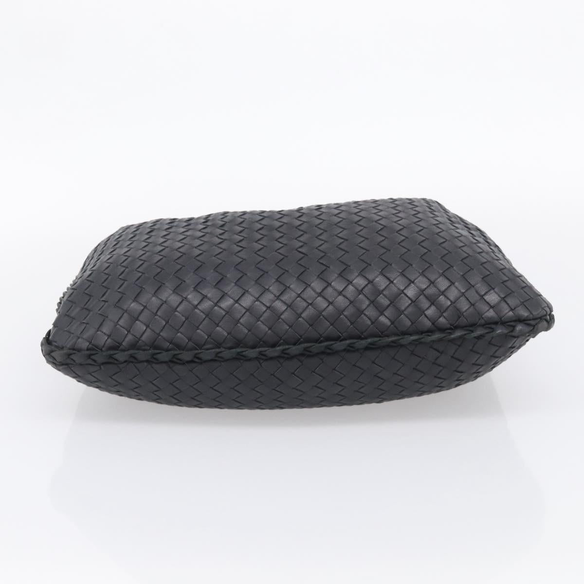 Bottega Veneta Hobo INTRECCIATO Bag Leather Black Gold 115653 Auth 210988V