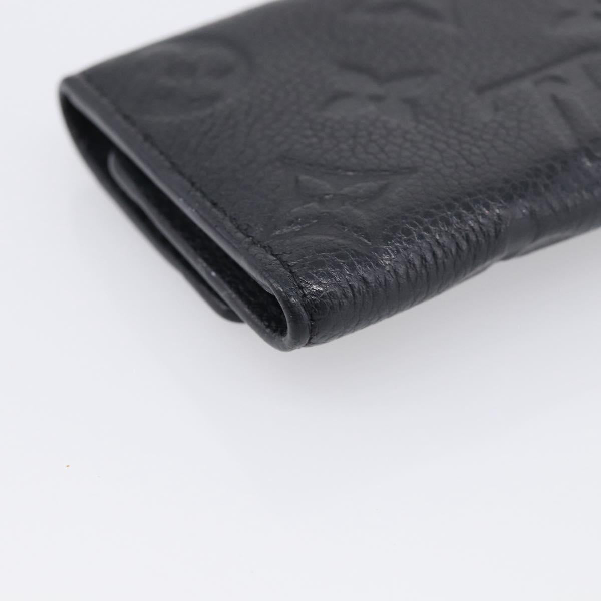 LOUIS VUITTON Monogram Empreinte Multicles6 Key Case Black M64421 Auth 211006V