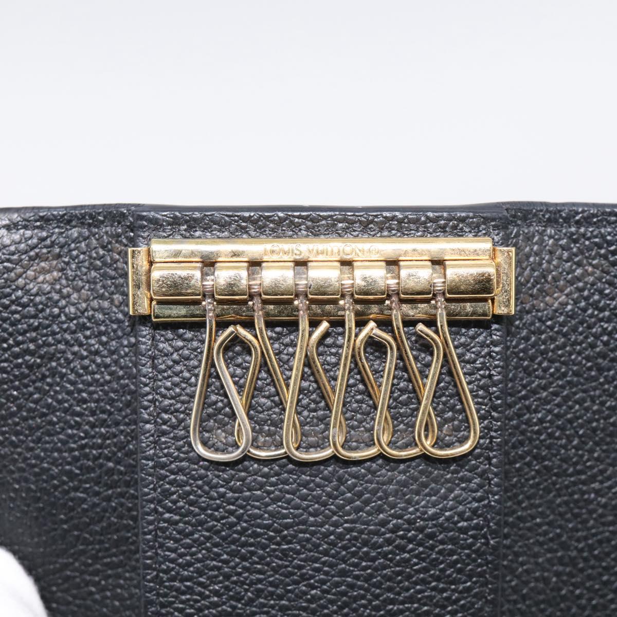 LOUIS VUITTON Monogram Empreinte Multicles6 Key Case Black M64421 Auth 211006V