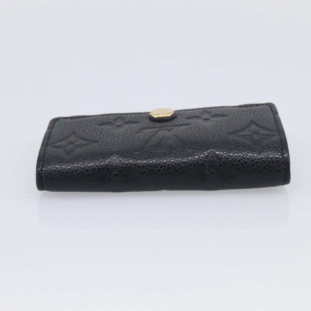 LOUIS VUITTON Monogram Empreinte Multicles6 Key Case Black M64421 Auth 211006V