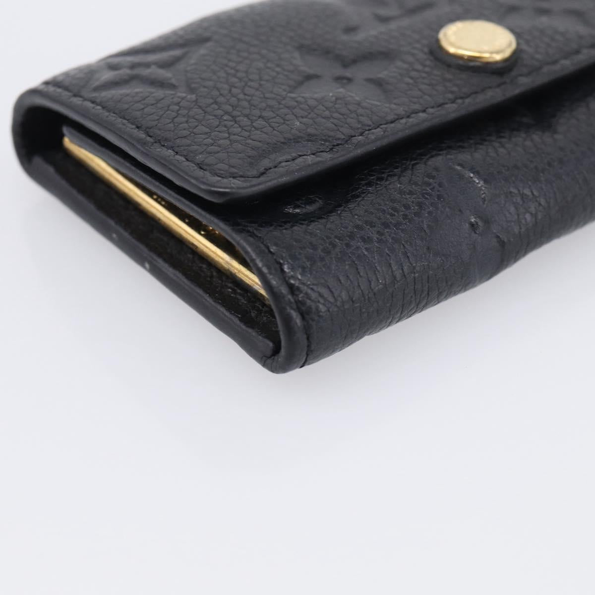 LOUIS VUITTON Monogram Empreinte Multicles6 Key Case Black M64421 Auth 211006V