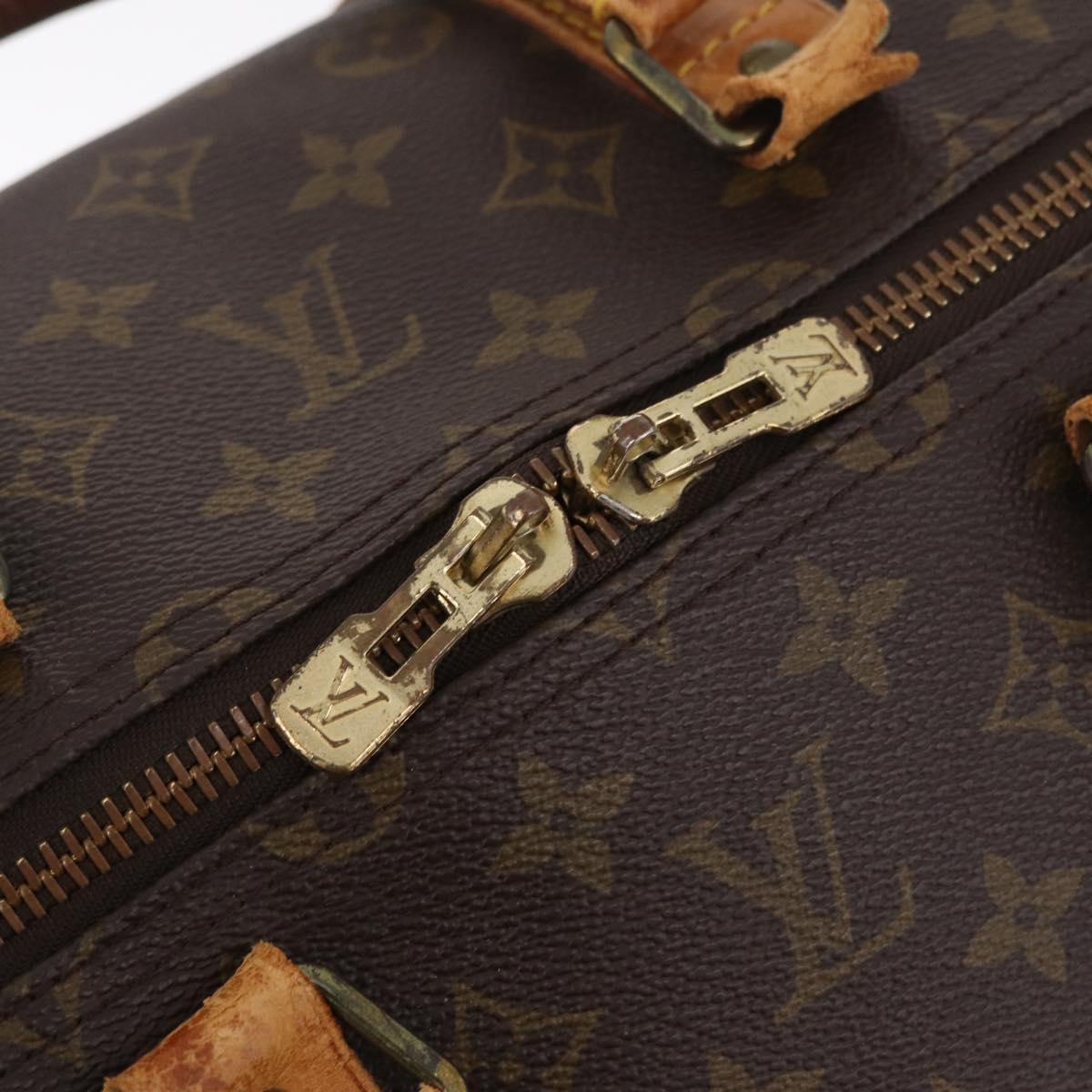 LOUIS VUITTON Monogram Keepall 55 Boston Bag M41424 LV Auth 211007