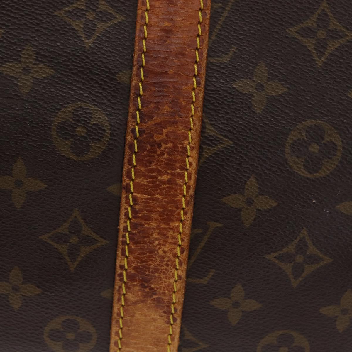 LOUIS VUITTON Monogram Keepall 55 Boston Bag M41424 LV Auth 211007