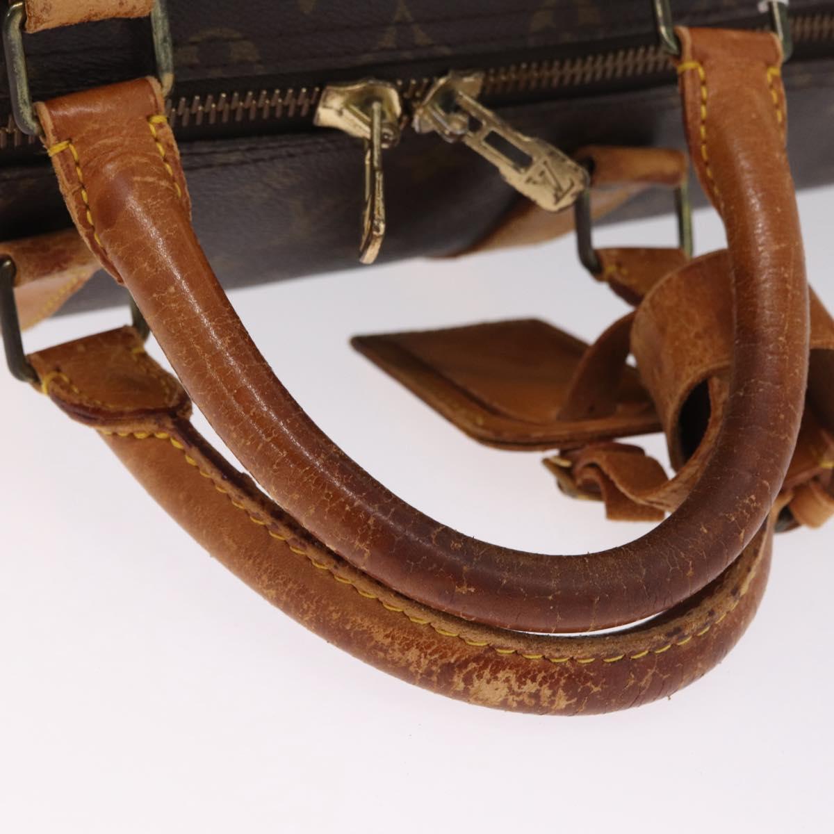 LOUIS VUITTON Monogram Keepall 55 Boston Bag M41424 LV Auth 211007