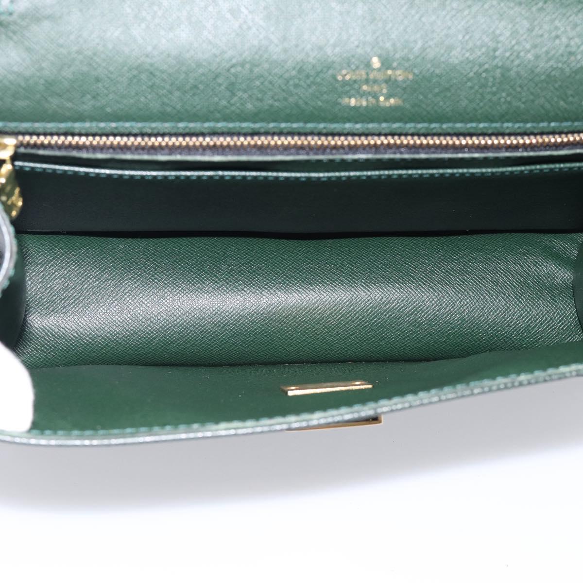 LOUIS VUITTON Taiga Selenga Clutch Bag Epicea M30784 LV Auth 211018A