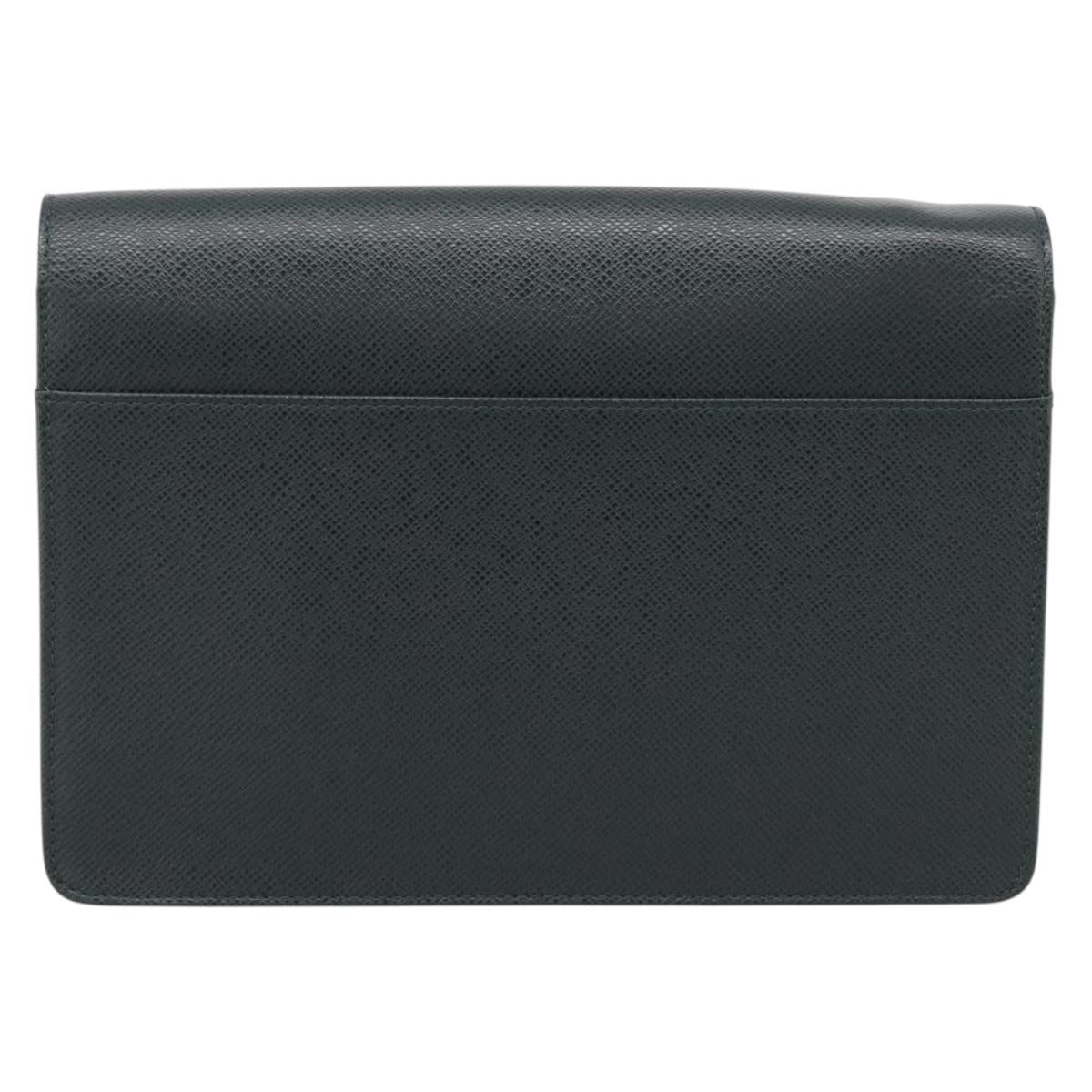LOUIS VUITTON Taiga Selenga Clutch Bag Epicea M30784 LV Auth 211018A