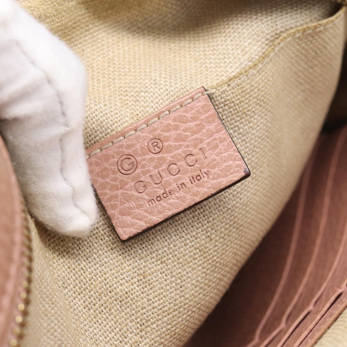 GUCCI GG Canvas Shoulder Bag Beige Gold 449413 Auth 211020V