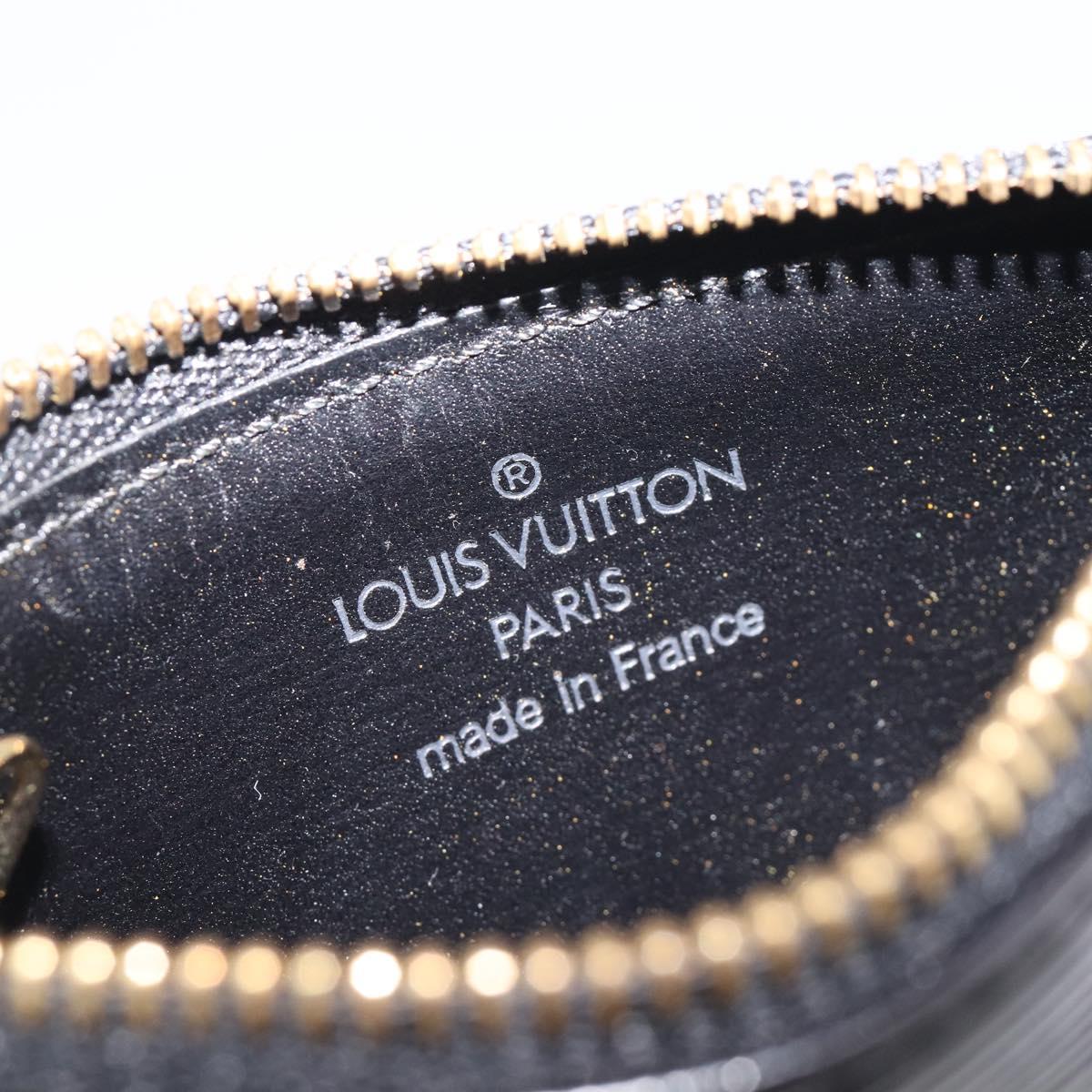 LOUIS VUITTON Epi Pochette Cles Coin Purse Black M63802 LV Auth 211047A