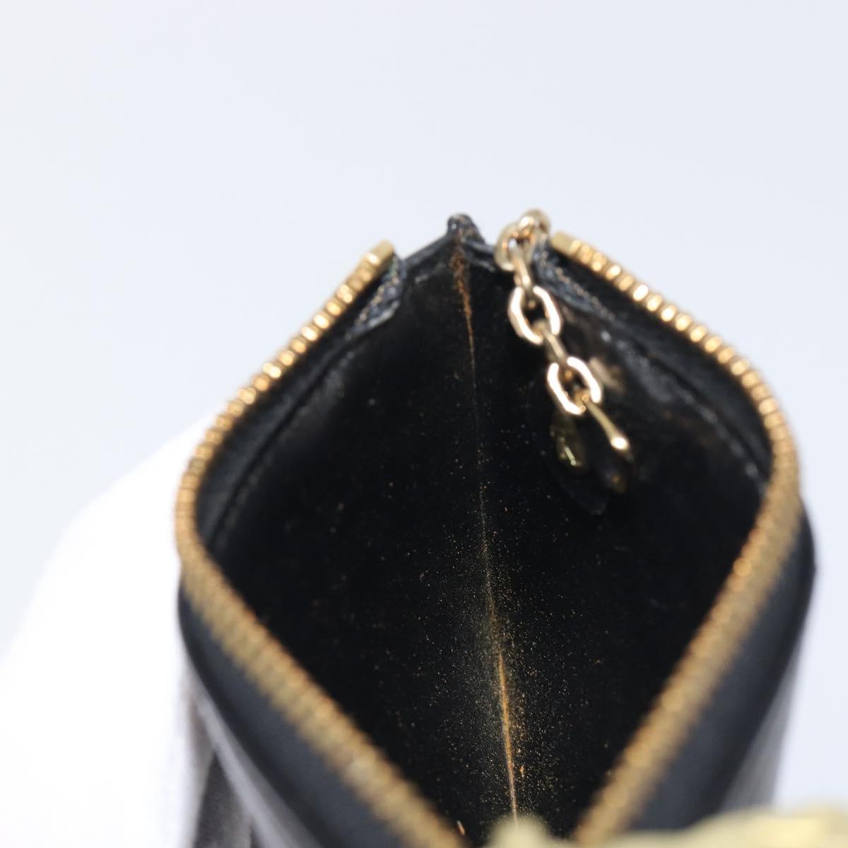 LOUIS VUITTON Epi Pochette Cles Coin Purse Black M63802 LV Auth 211047A