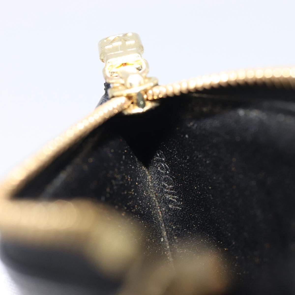 LOUIS VUITTON Epi Pochette Cles Coin Purse Black M63802 LV Auth 211047A