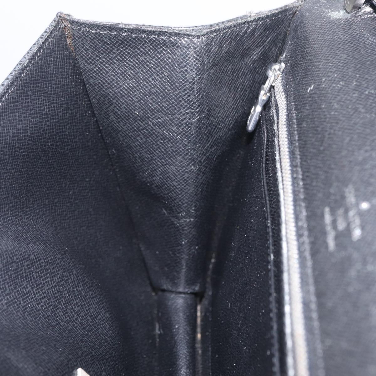 LOUIS VUITTON Taiga Selenga Clutch Bag Ardoise M30782 LV Auth 211057A