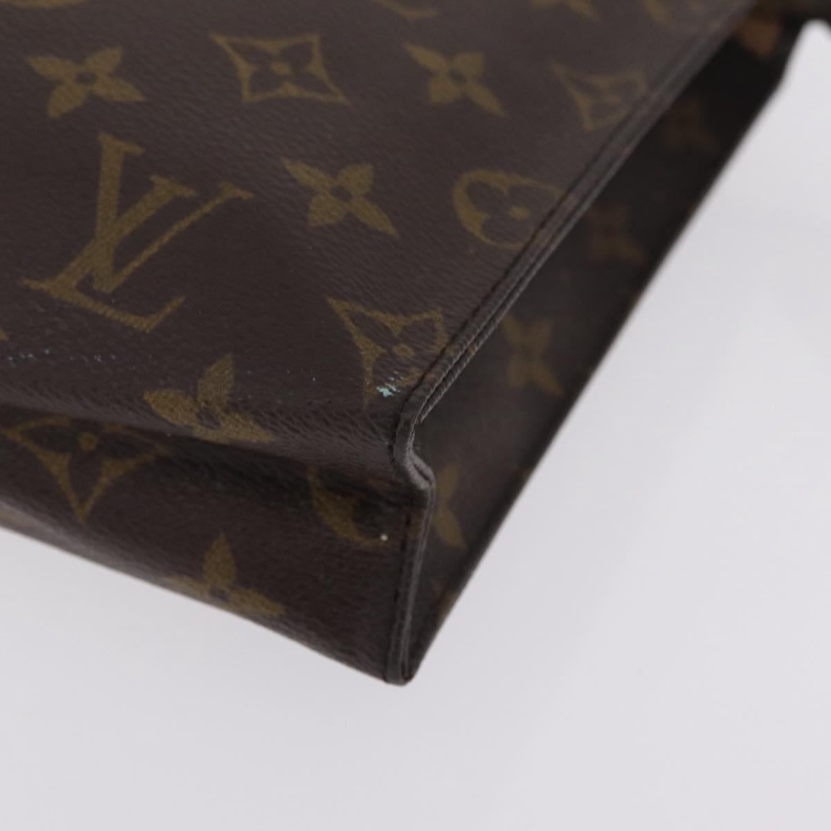 LOUIS VUITTON Monogram Poche Toilette 26 Pouch M47542 LV Auth 211059