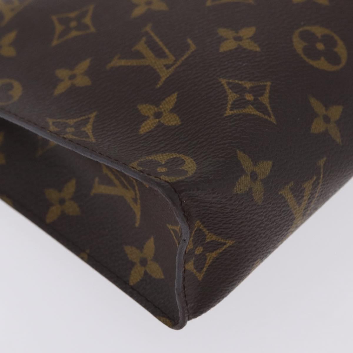 LOUIS VUITTON Monogram Poche Toilette 26 Pouch M47542 LV Auth 211060