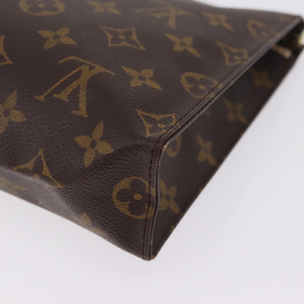LOUIS VUITTON Monogram Poche Toilette 26 Pouch M47542 LV Auth 211065