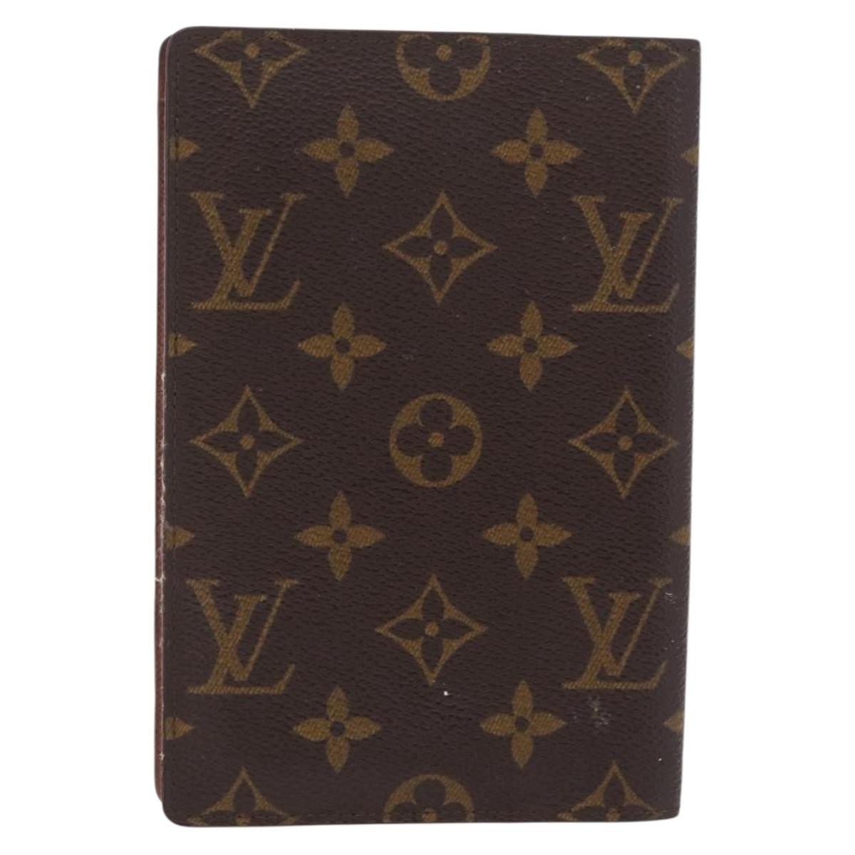 LOUIS VUITTON Monogram Couvel Tulle Passopole Passport Case M60180 Auth 211071