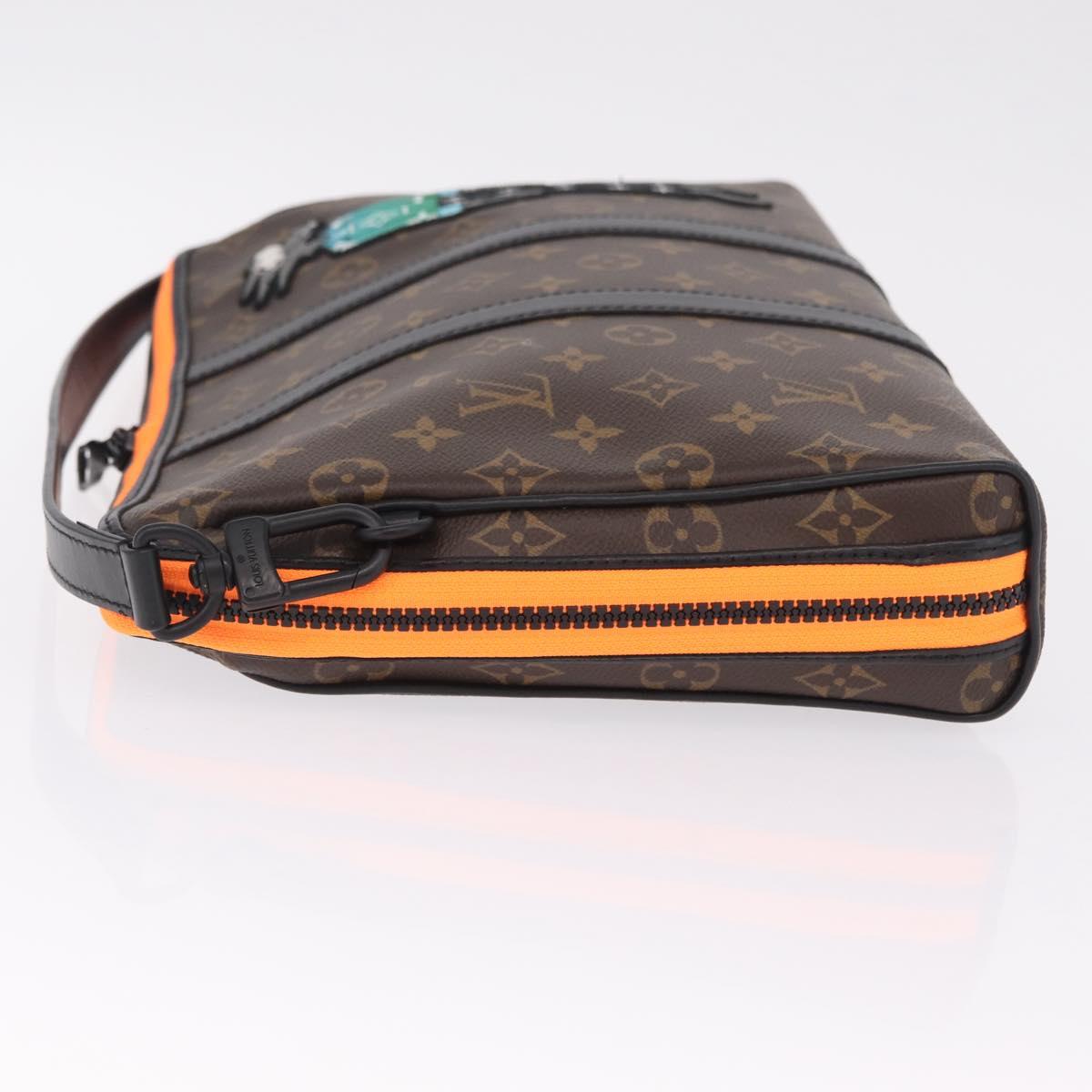 LOUIS VUITTON Monogram LV Friends Keepall Pouch Hand Bag M80130 LV Auth 211125M
