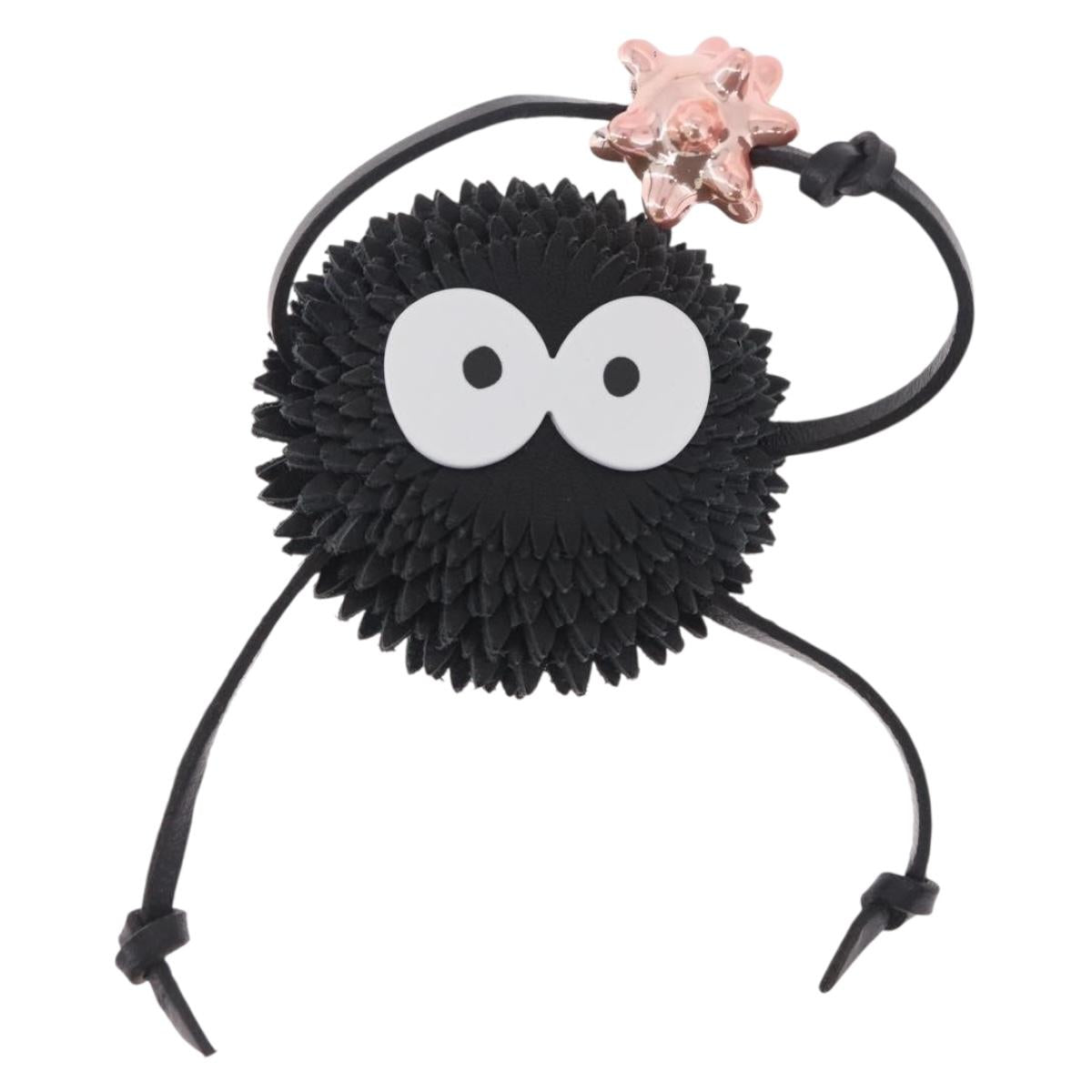 LOEWE Suswatari LOEWE × Studio Ghibli Bag Charm Leather Gray Auth 211128SM