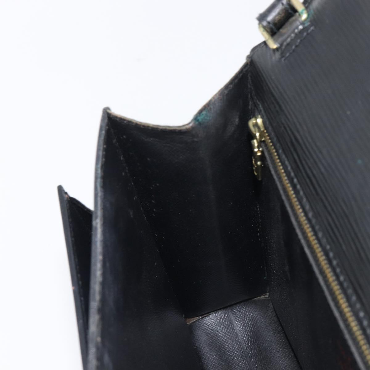 LOUIS VUITTON Epi Sellier Dragonne Clutch Bag Black M52612 LV Auth 211183A