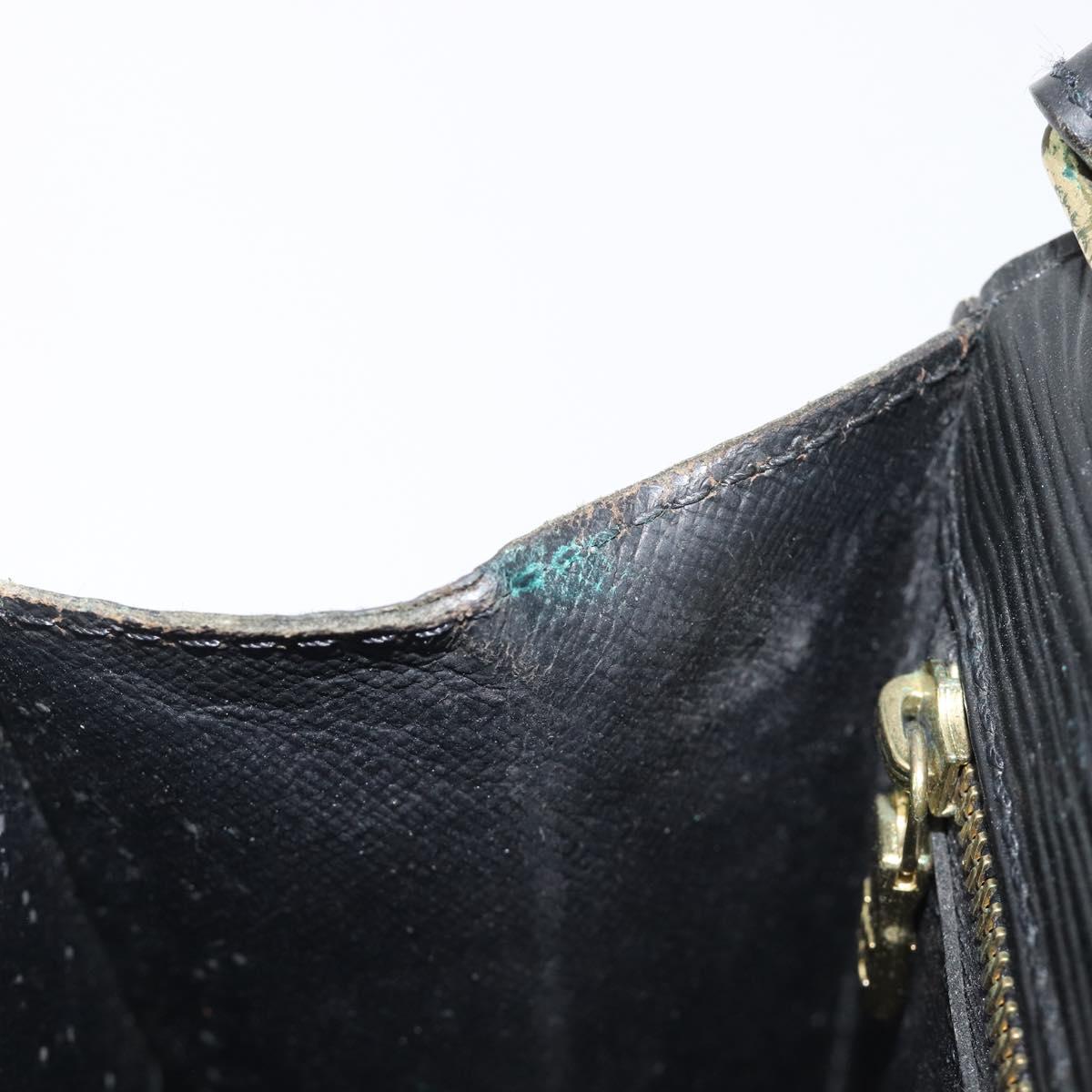 LOUIS VUITTON Epi Sellier Dragonne Clutch Bag Black M52612 LV Auth 211183A
