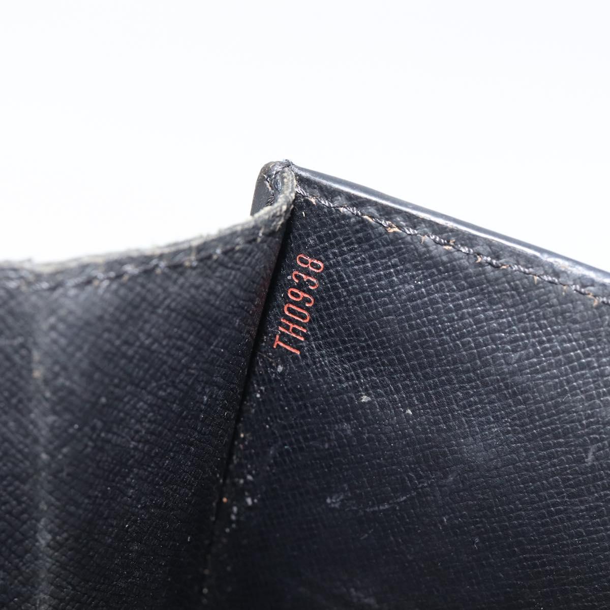 LOUIS VUITTON Epi Sellier Dragonne Clutch Bag Black M52612 LV Auth 211183A