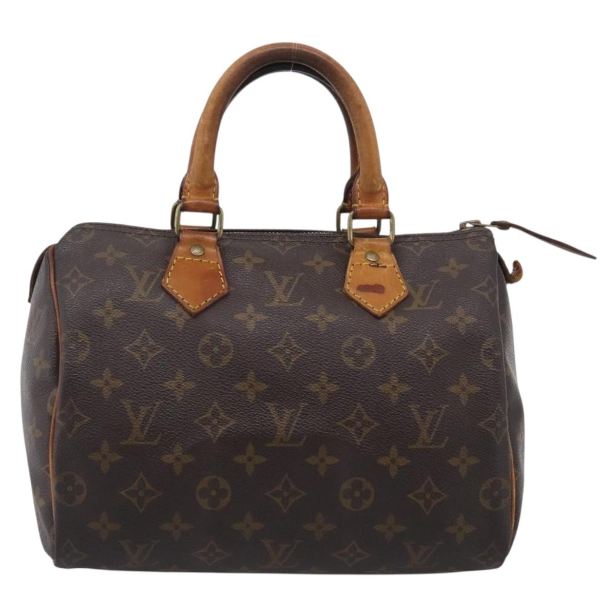 LOUIS VUITTON Monogram Speedy 25 Hand Bag M41528 LV Auth 211184
