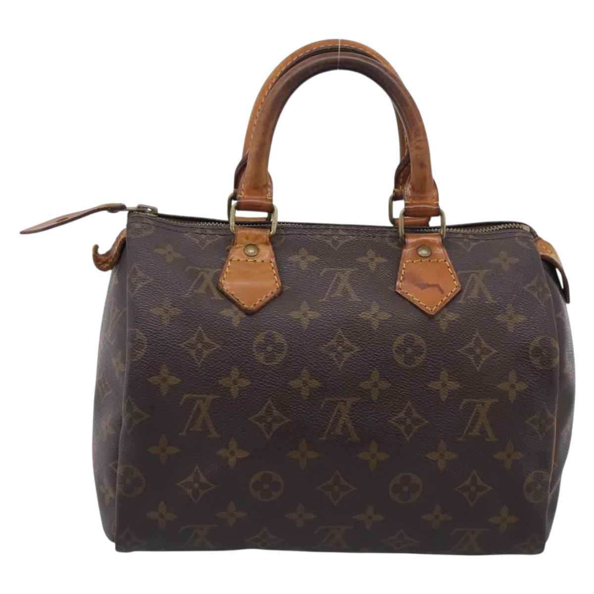 LOUIS VUITTON Monogram Speedy 25 Hand Bag M41528 LV Auth 211184