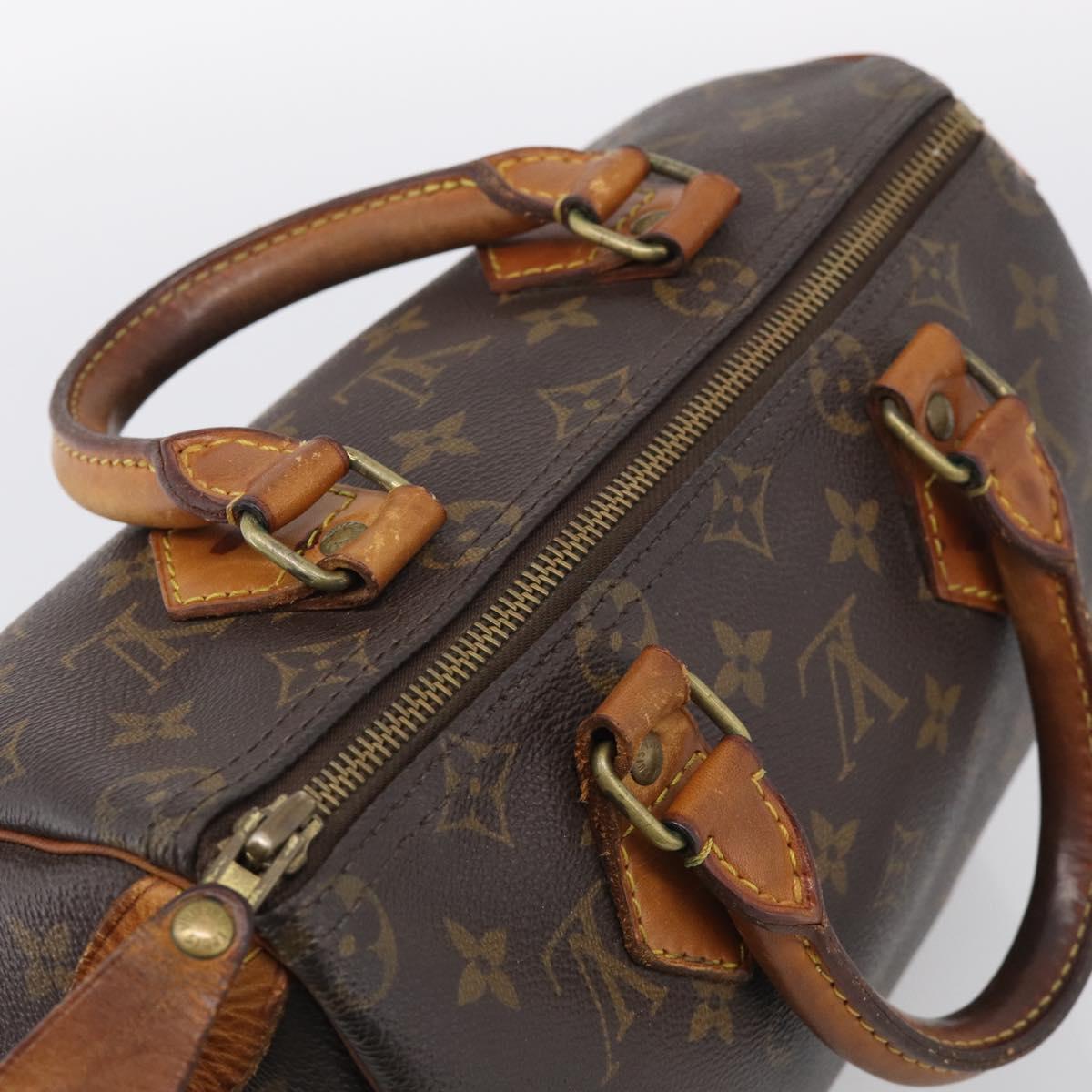 LOUIS VUITTON Monogram Speedy 25 Hand Bag M41528 LV Auth 211184
