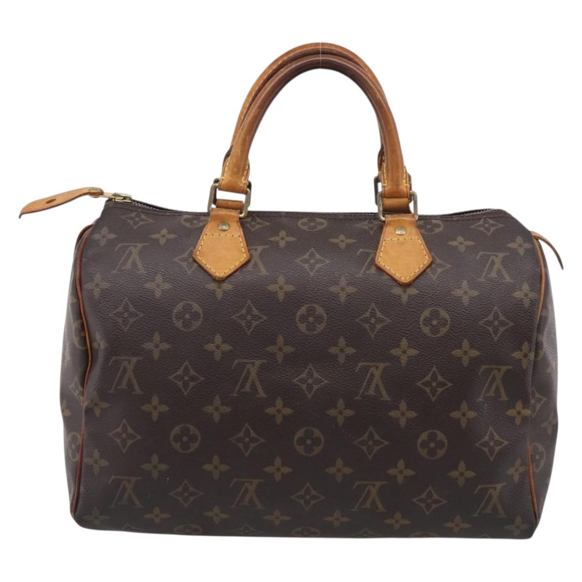 LOUIS VUITTON Monogram Speedy 30 Hand Bag M41526 LV Auth 211188