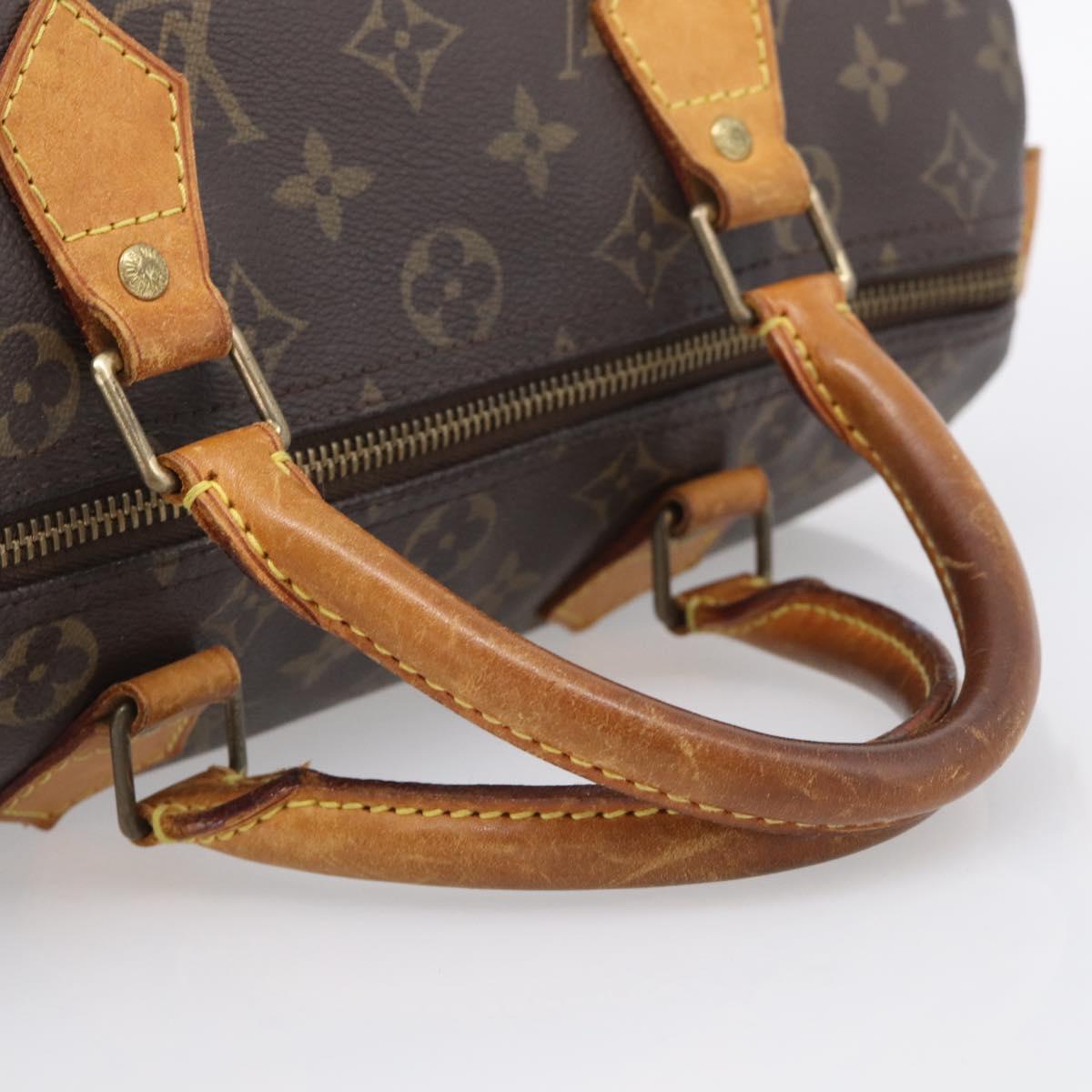 LOUIS VUITTON Monogram Speedy 30 Hand Bag M41526 LV Auth 211188