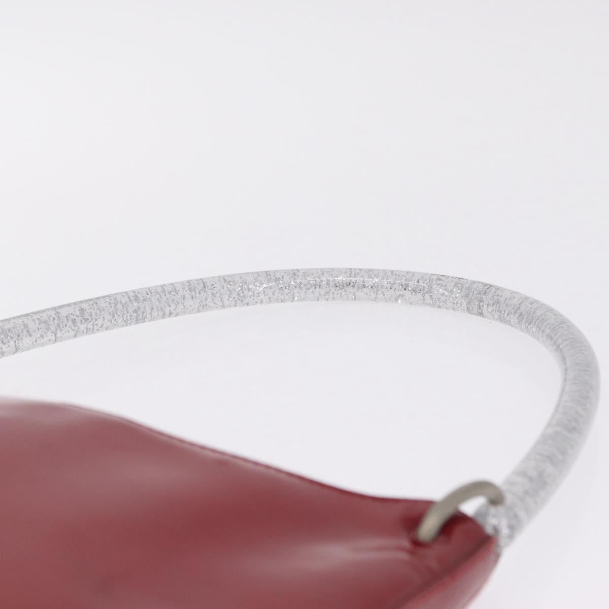 Miu Miu Shoulder Bag Patent leather Red Silver Auth 211206