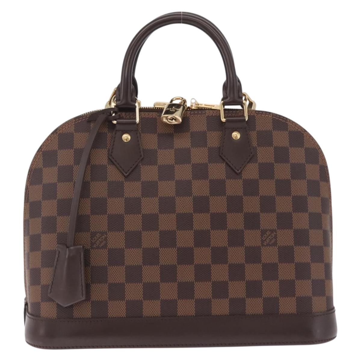 LOUIS VUITTON Damier Ebene Alma PM Hand Bag N53151 LV Auth 211233SAM