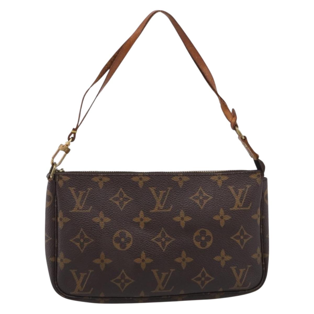 LOUIS VUITTON Monogram Pochette Accessoires Pouch M51980 LV Auth 211238