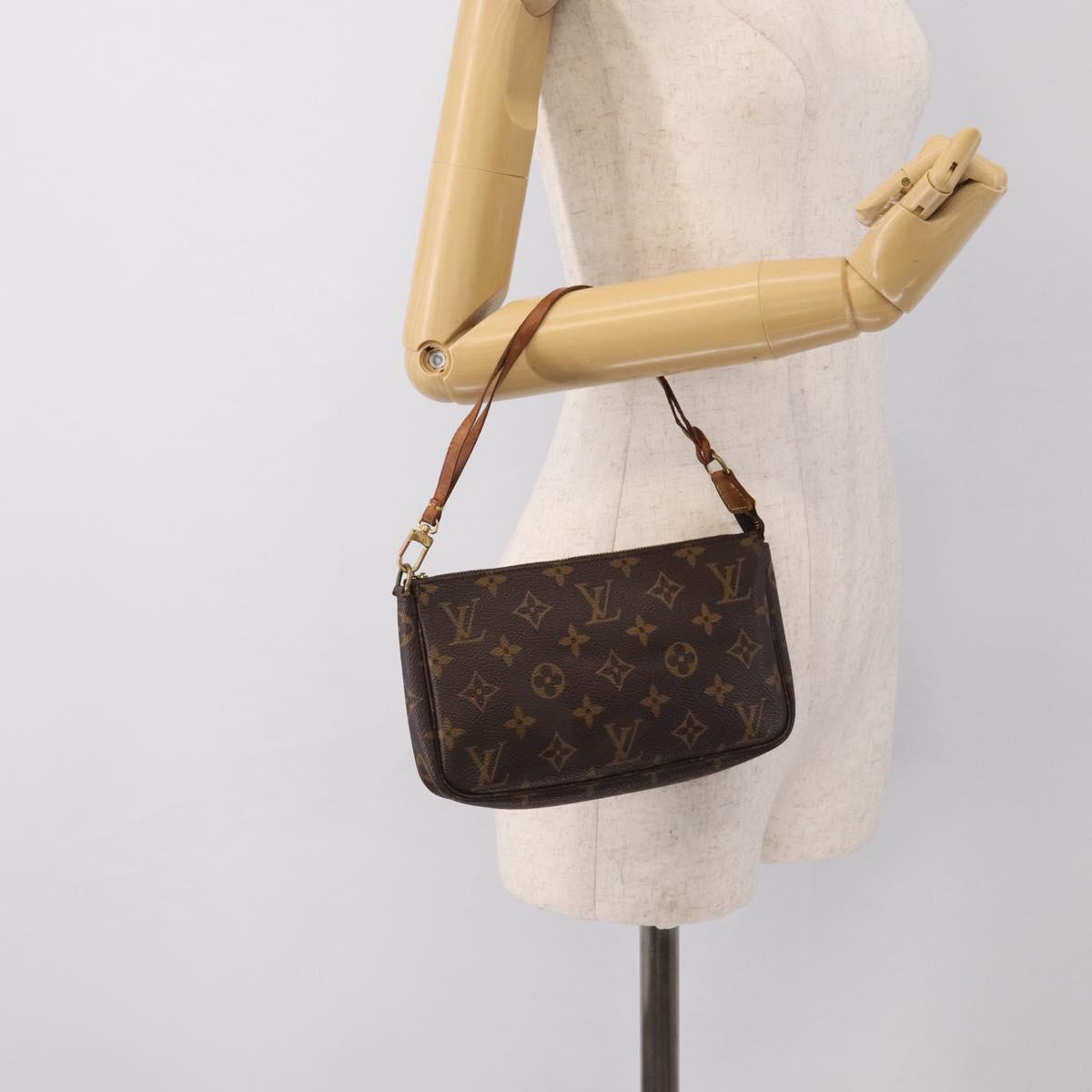 LOUIS VUITTON Monogram Pochette Accessoires Pouch M51980 LV Auth 211238