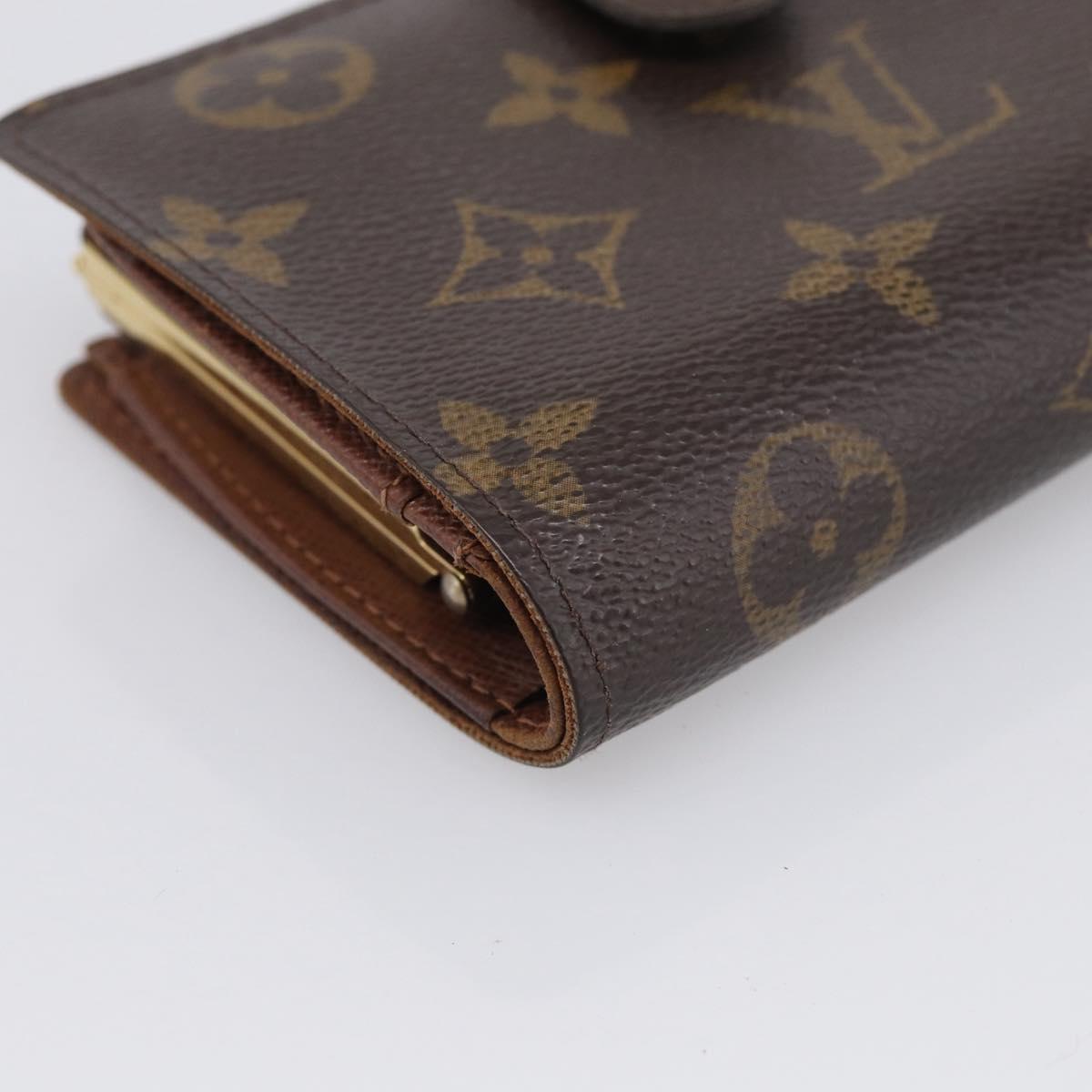 LOUIS VUITTON Monogram Portefeuille Viennois Bifold Wallet M61674 LV Auth 211243