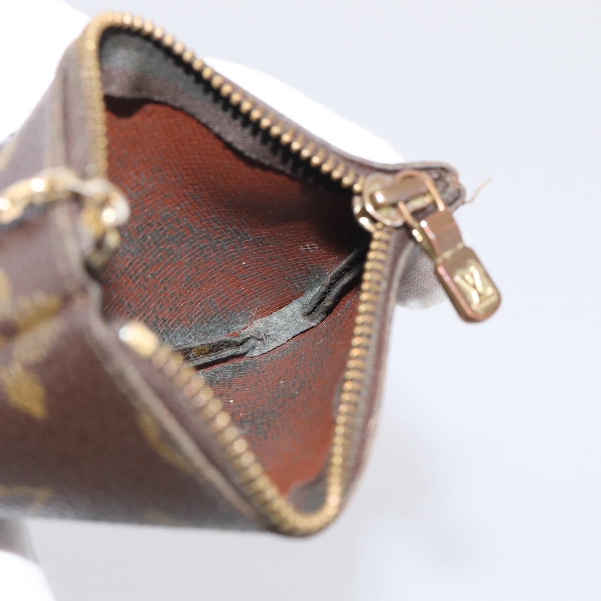 LOUIS VUITTON Monogram Pochette Cles Coin Purse M60033 LV Auth 211248