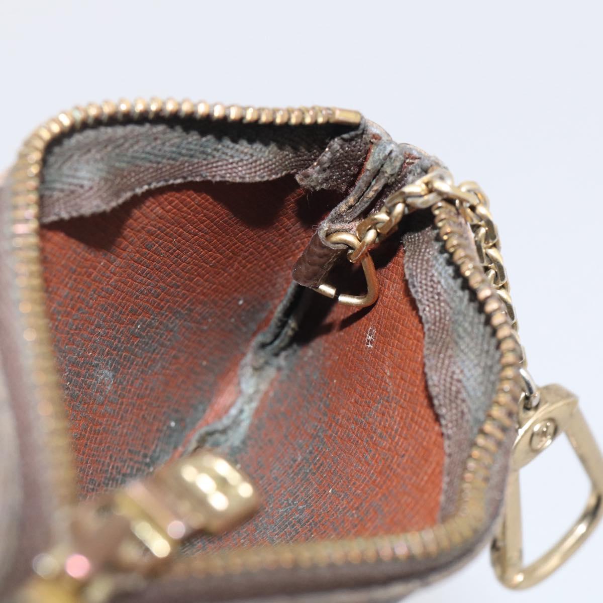 LOUIS VUITTON Monogram Pochette Cles Coin Purse M60033 LV Auth 211248