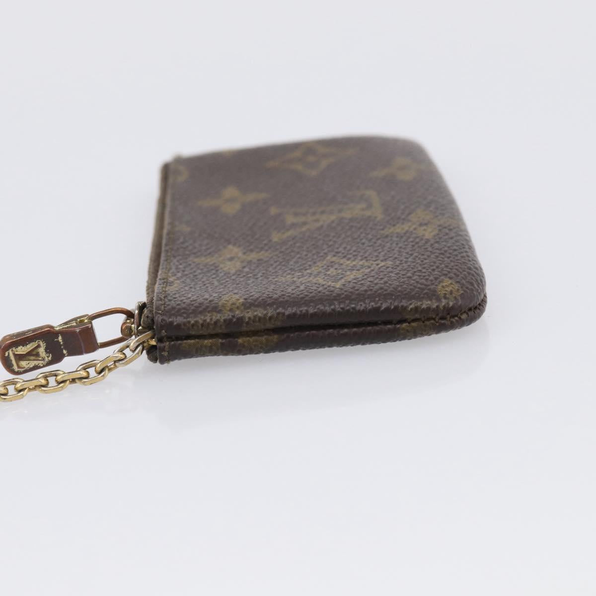 LOUIS VUITTON Monogram Pochette Cles Coin Purse M60033 LV Auth 211248