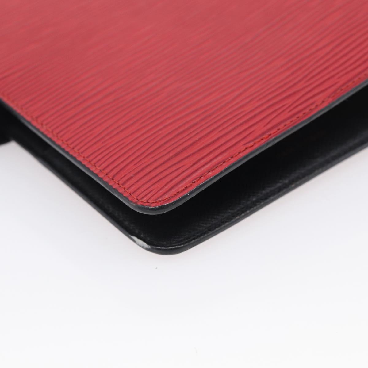 LOUIS VUITTON Epi Agenda MM Day Planner Cover Red R20047 LV Auth 211250