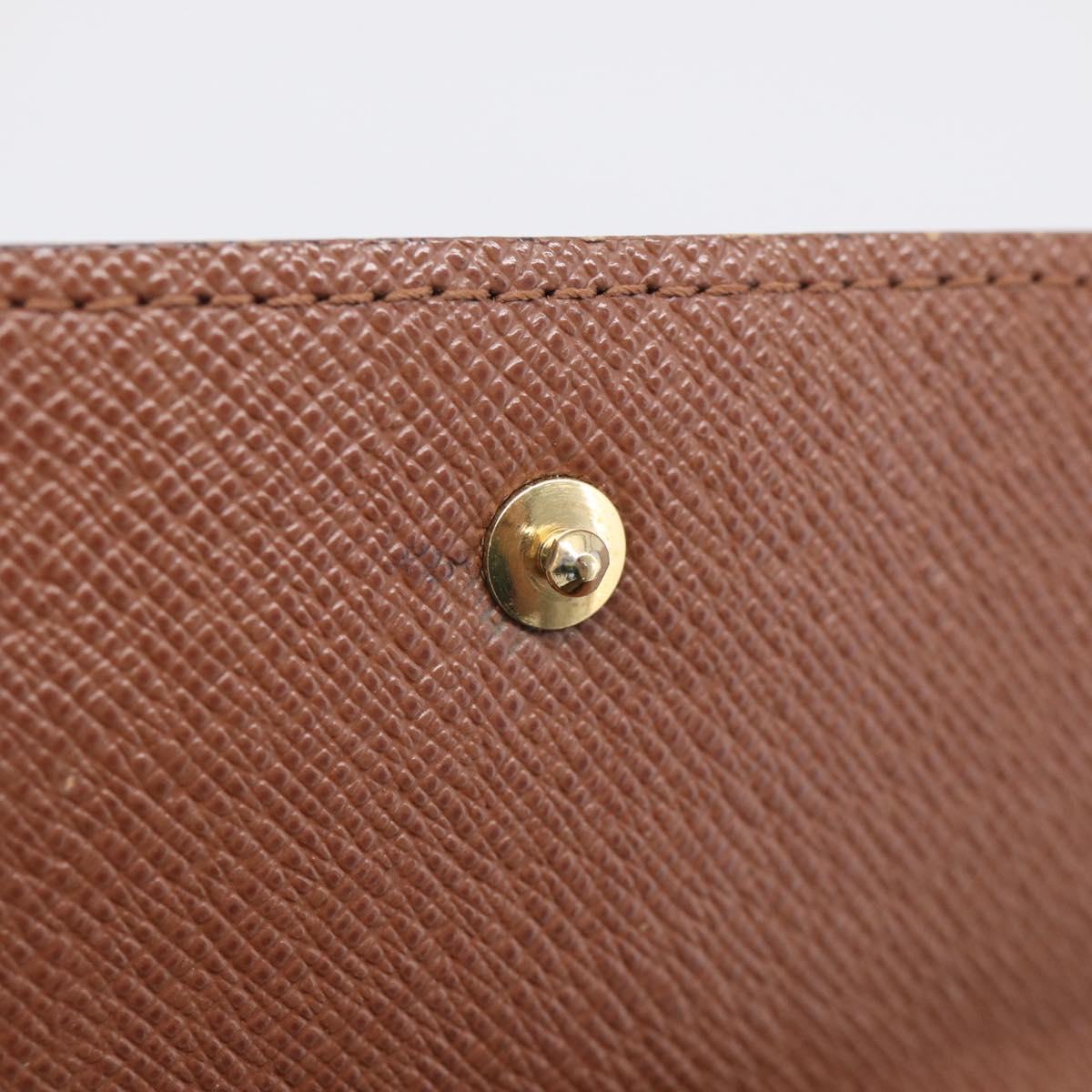 LOUIS VUITTON Monogram Porte Monnaie Bier Cartes Crdit Wallet M61652 Auth 211253