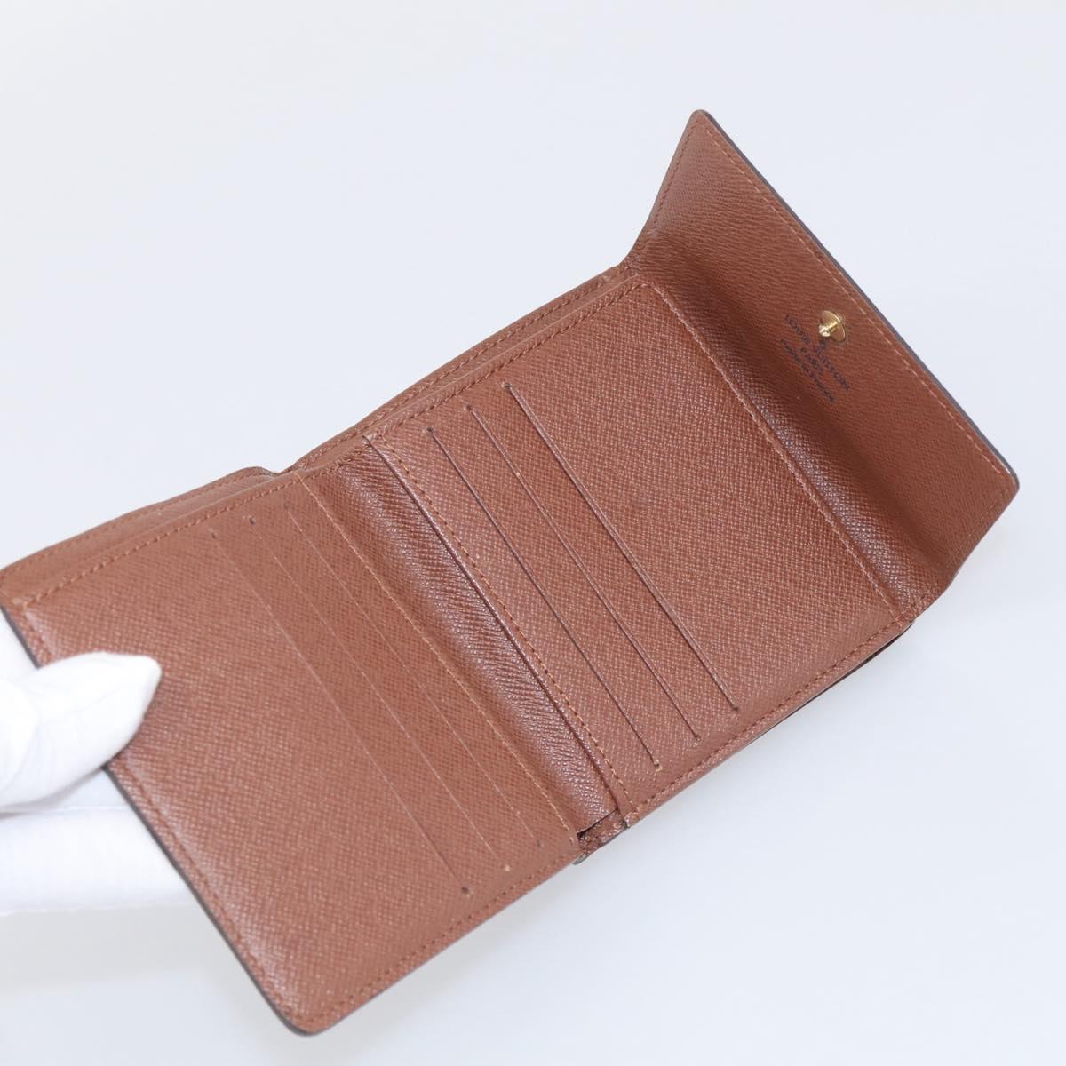LOUIS VUITTON Monogram Porte Monnaie Bier Cartes Crdit Wallet M61652 Auth 211253