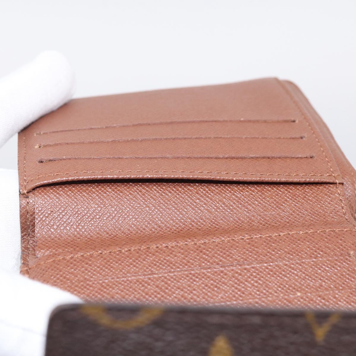 LOUIS VUITTON Monogram Porte Monnaie Bier Cartes Crdit Wallet M61652 Auth 211253