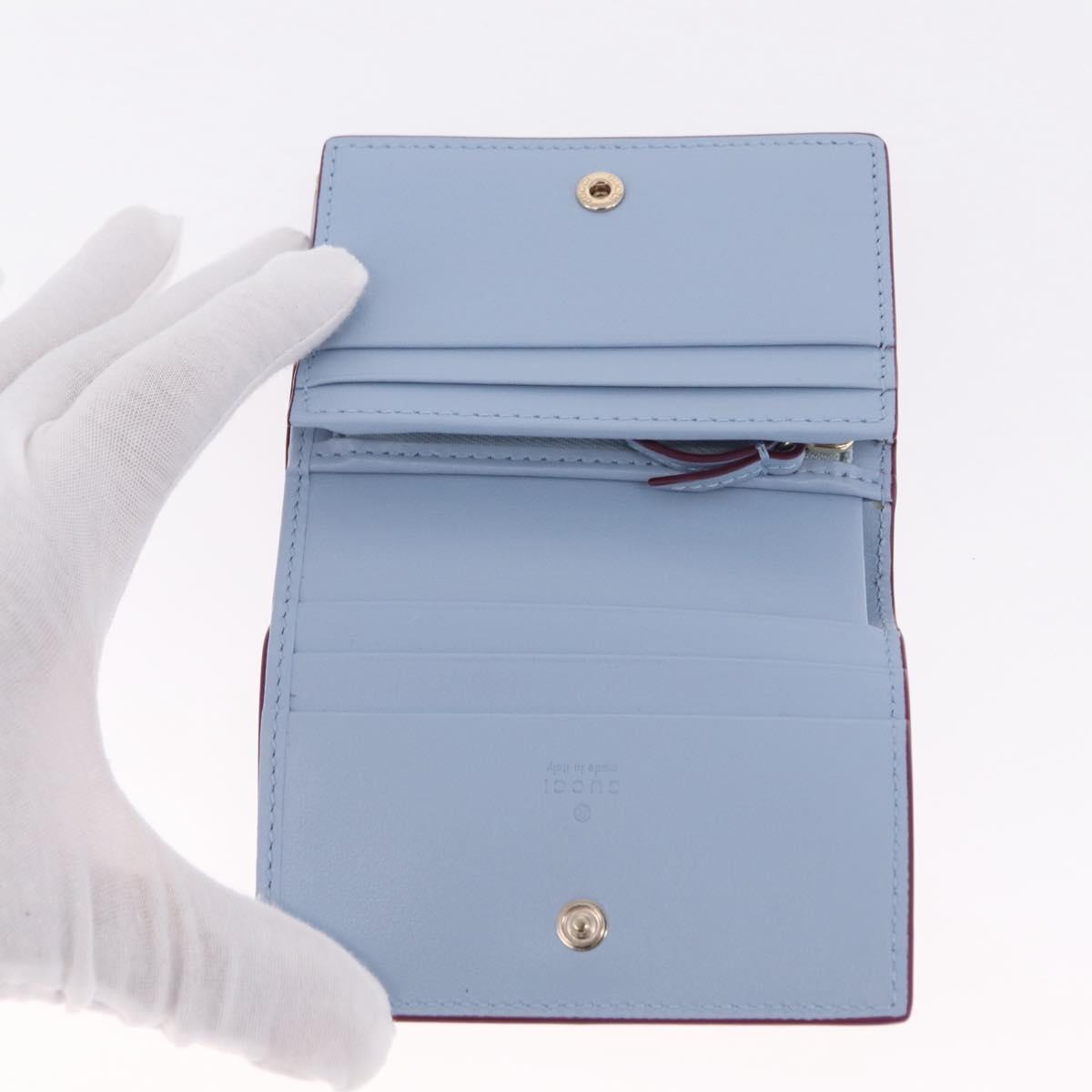 GUCCI GG Supreme Wallet PVC Beige Gold 855384 Auth 211255M